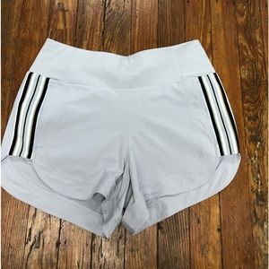 Athleta Strip Gray Shorts